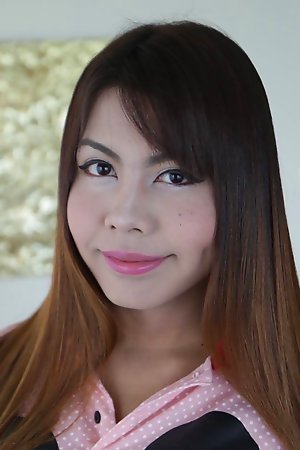 Thai ladyboy does a satirize to bra and small-clothes to rag white coming