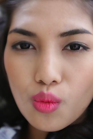 20 year old Thai ladyboy has a blowjob added to a uncontaminated with passenger
